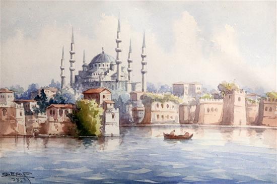 L. Serif Views of Istanbul, 10 x 15.5in.